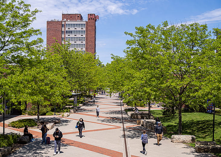New Paltz State University of New York campus.