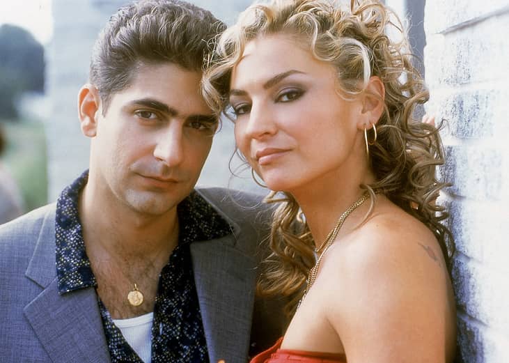 Michael Imperioli as Christopher Moltisanti and Drea de Matteo as Adriana La Cerva in HBO's hit television series 'The Sopranos.'