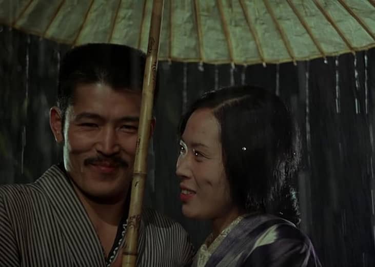 Tatsuya Fuji and Eiko Matsuda in In the "Realm of the Senses".