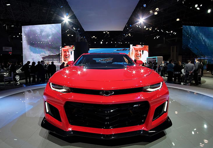  US-NEW YORK-AUTO SHOW The Chevrolet Camaro ZL1 is pictured during the New York International Auto Show