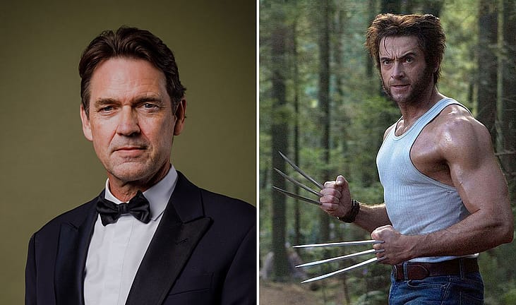 Left: Dougray Scott, poses during the British Academy Scotland Awards, Right: Hugh Jackman in a still from Wolverine