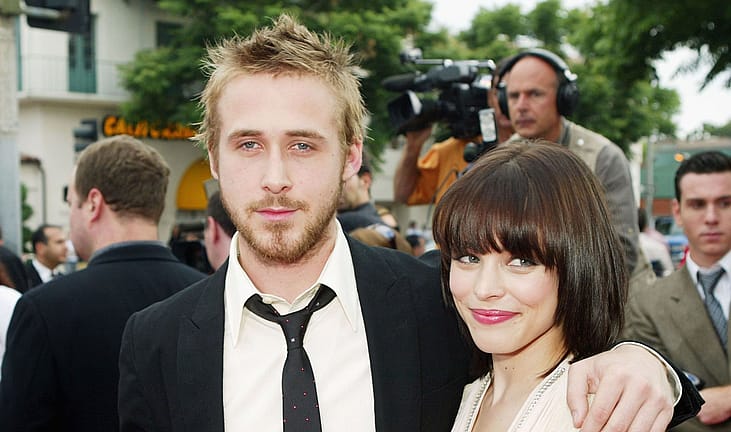 Actors Ryan Gosling and Rachel McAdams arrive at the premiere of New Lines' "The Notebook"