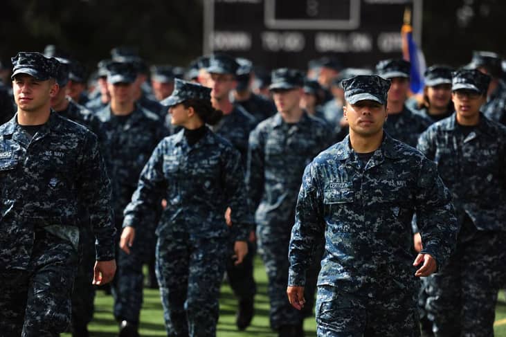 Occupations with the most men – Navy