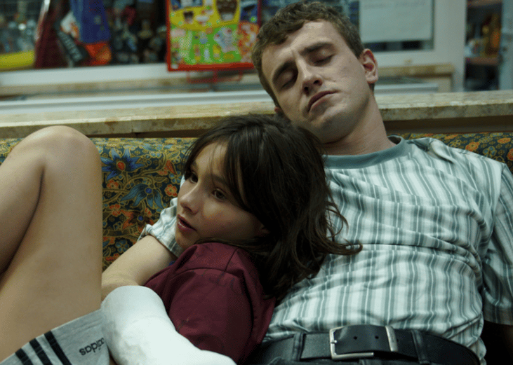 Frankie Corio and Paul Mescal in a scene from ‘Aftersun’