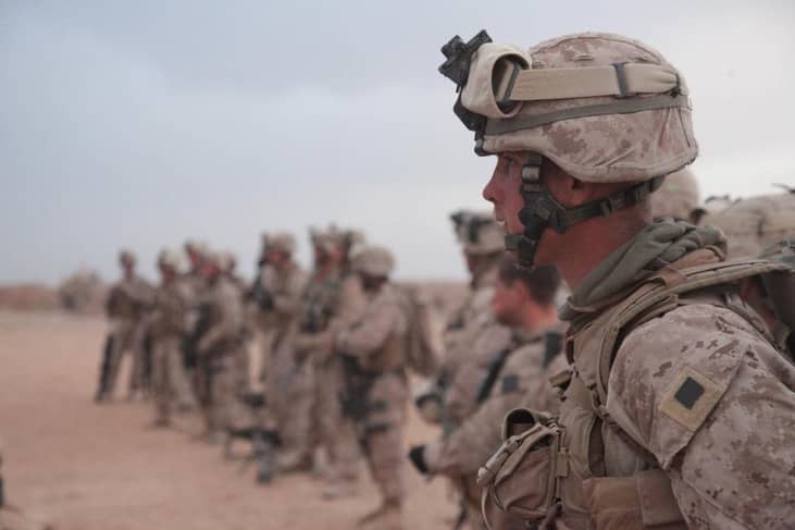 Percent who graduated high school – Marines