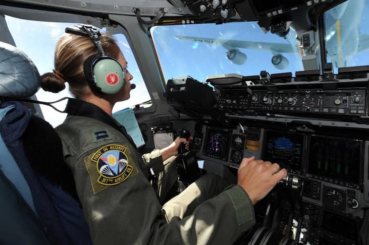 Occupations with the most women – Air Force