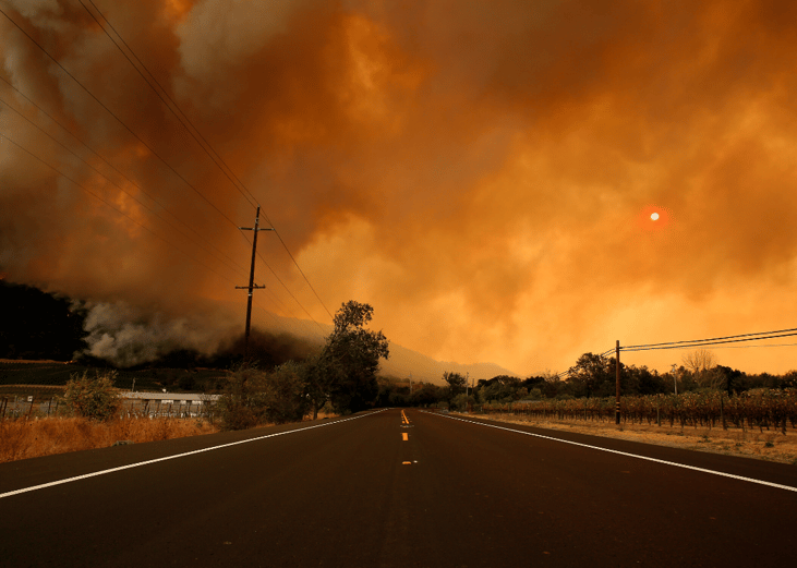 #20. Western wildfires, California firestorm (2017)