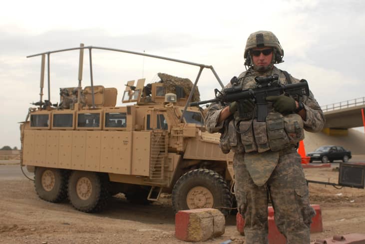 Occupations with the most men – Army