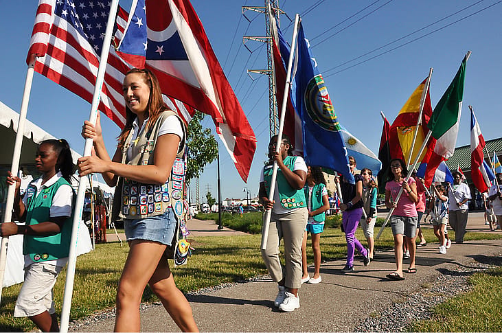 Girl Scouts are active in more than 90 countries
