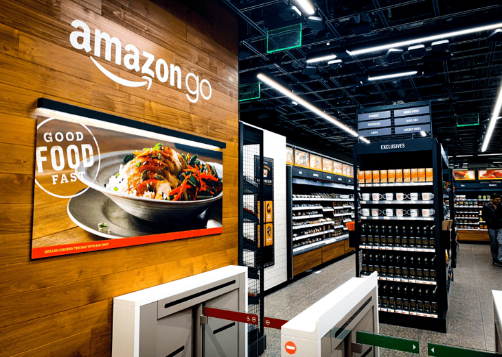 2018: Amazon launches Amazon Go, a cashier-less store