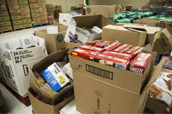 Donating to food banks