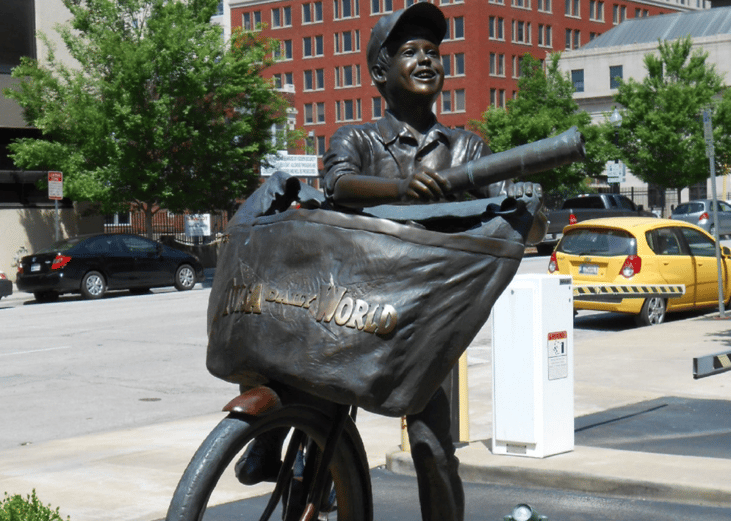 Paperboys went the way of the typewriter