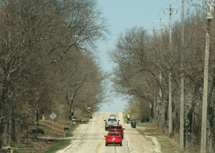 A road in Wisconsin