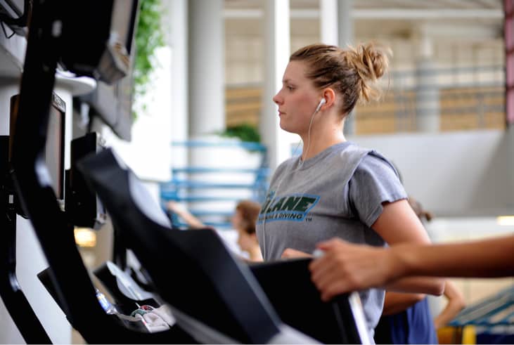 Getting off the couch and working out