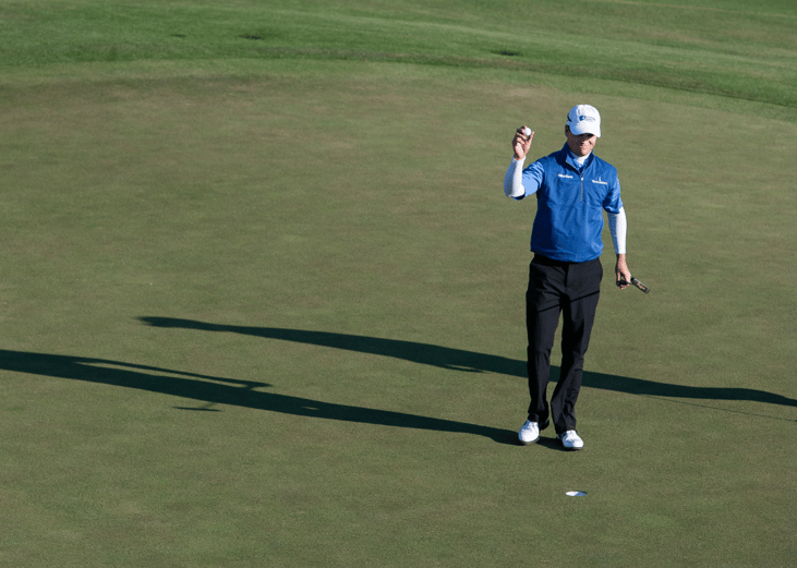 Zach Johnson of the United States celebrates winning the Masters Golf Tournament at Augusta National Golf Club in April 2007.
