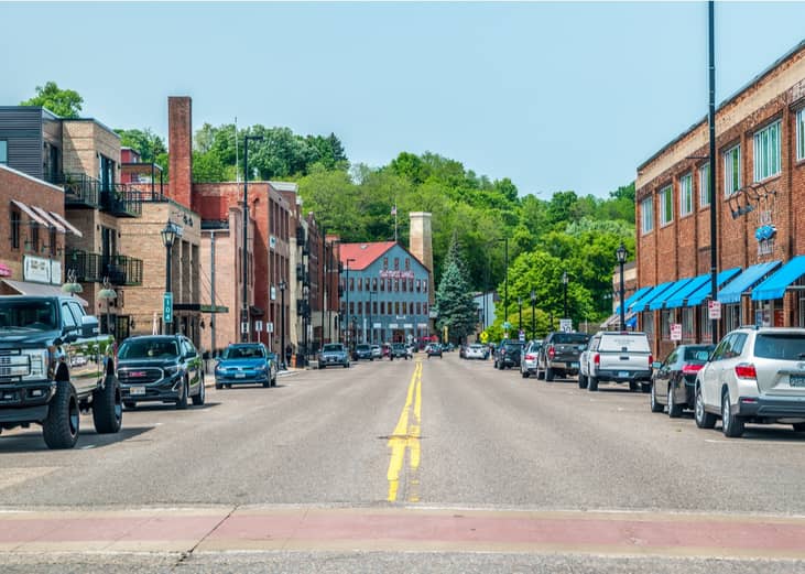 Streetview of Stillwater, Minnesota.