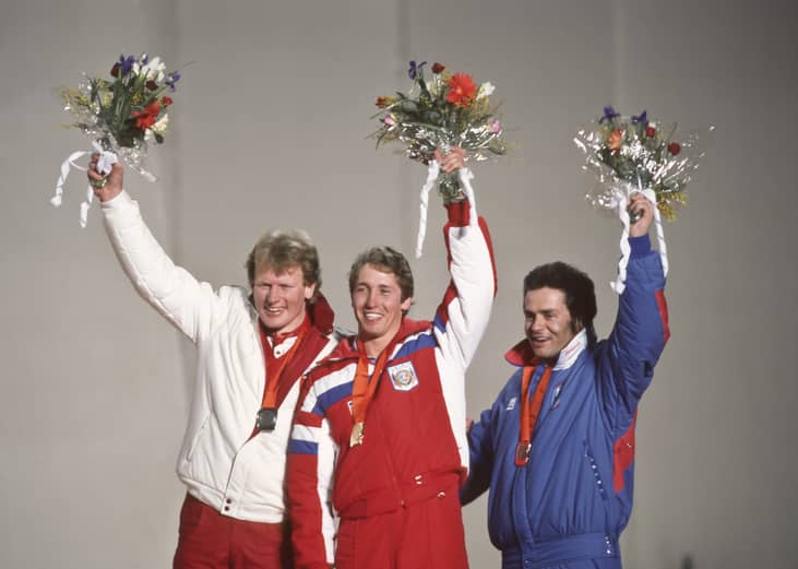 1984: Bill Johnson becomes the first American to win a gold medal in alpine skiing