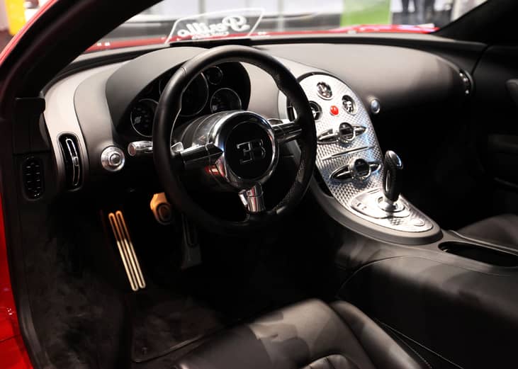 The 2008 Bugatti Veyron 16.4 at the 106th Annual Chicago Auto Show.