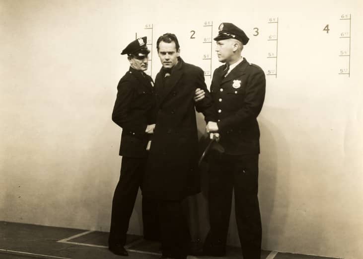 Henry Fonda in a scene from "Let Us Live"