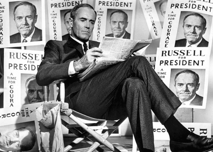 Henry Fonda in a scene from "The Best Man"