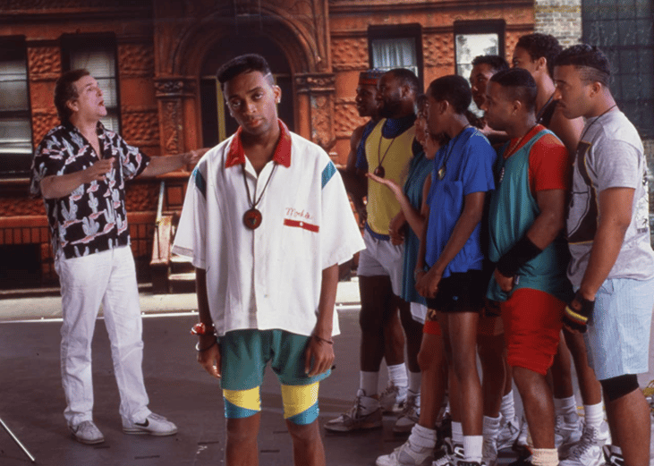 Spike Lee and Danny Aiello in "Do the Right Thing".