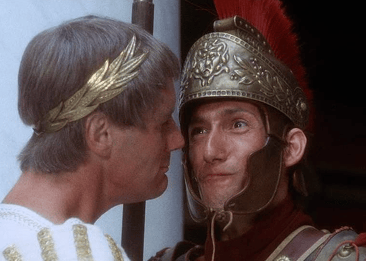 Michael Palin and Chris Langham in "Life of Brian".