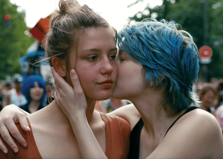Léa Seydoux and Adèle Exarchopoulos in "Blue Is the Warmest Colour".