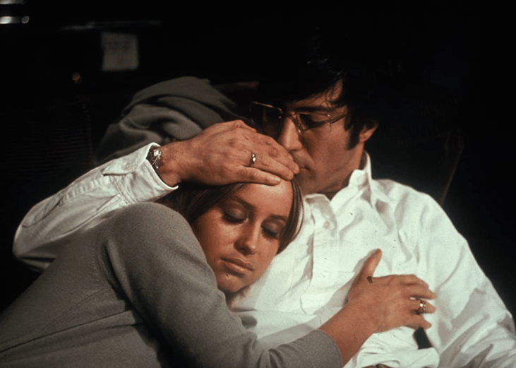 Dustin Hoffman and Susan George in "Straw Dogs".