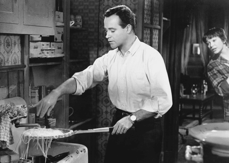 Jack Lemmon and Shirley MacLaine in "The Apartment".