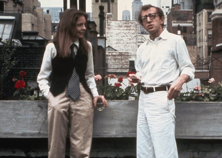 Woody Allen and Diane Keaton in "Annie Hall".