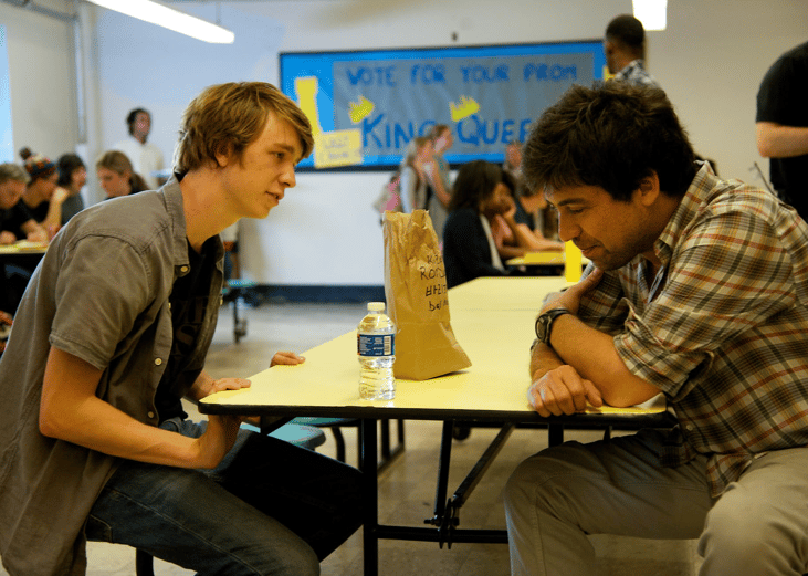 Alfonso Gomez-Rejon and Thomas Mann in "Me and Earl and the Dying Girl".