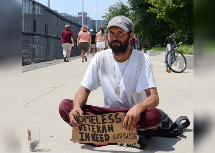 Number of homeless veterans cut in half