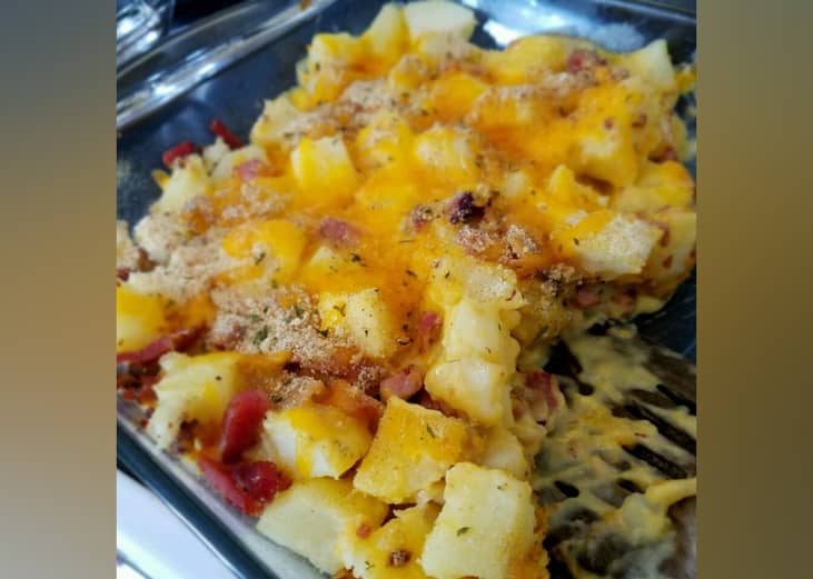 Leftover Ham -n- Potato Casserole