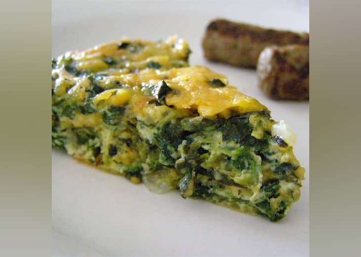 Crustless Spinach Quiche