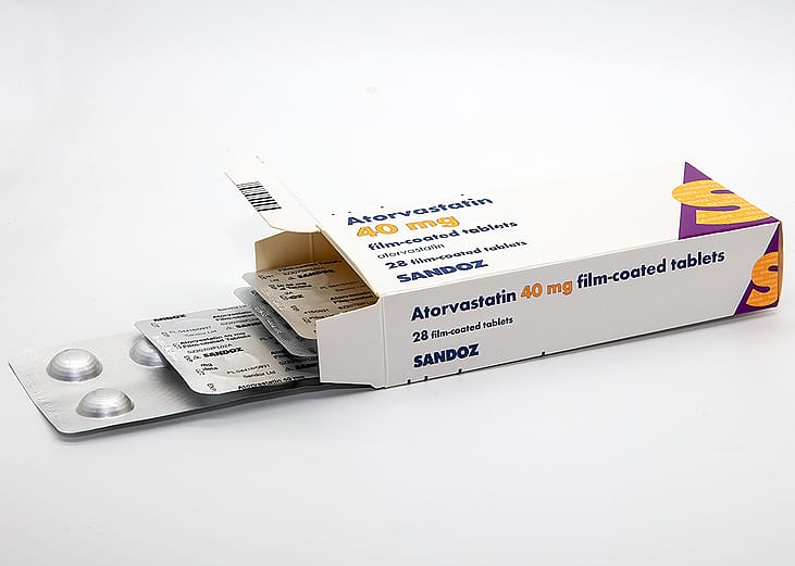 A box of Atorvastatin.