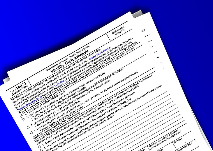 Identity Theft Affidavit forms.