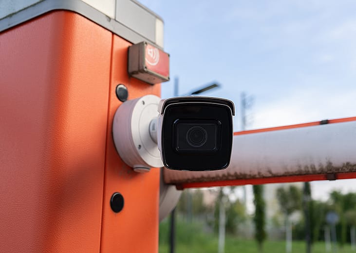 A smart digital surveillance camera for car identification.