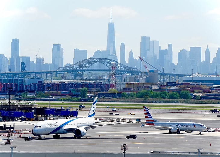 Planes parked at the Newark Liberty International Airport in New Jersey.