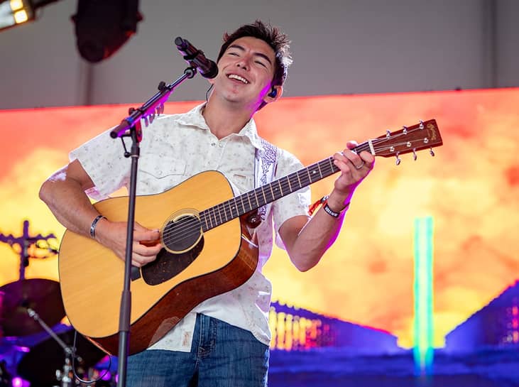 Wyatt Flores performs during day 3 of the 2026 Bonnaroo Music and Arts Festival on June 13, 2026 in Manchester, Tennessee.