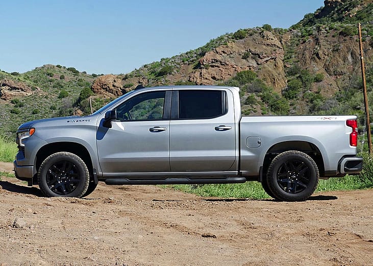 2026 Chevrolet Silverado 150 RST side view.