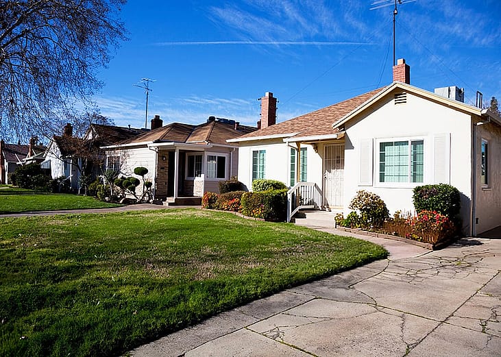 A residential neighborhood in Sacramento.
