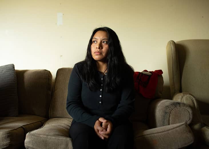 Andrea Pedro-Francisco talks about her experiences in migrant detention in Texas and her sudden release back home to Minnesota in the Burnsville apartment she lives in with her mother and young siblings.