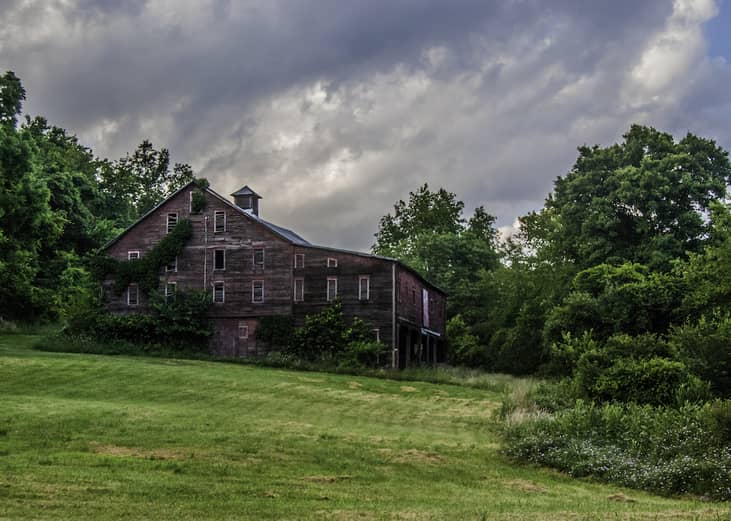 Barn on a hill in Murrysville.