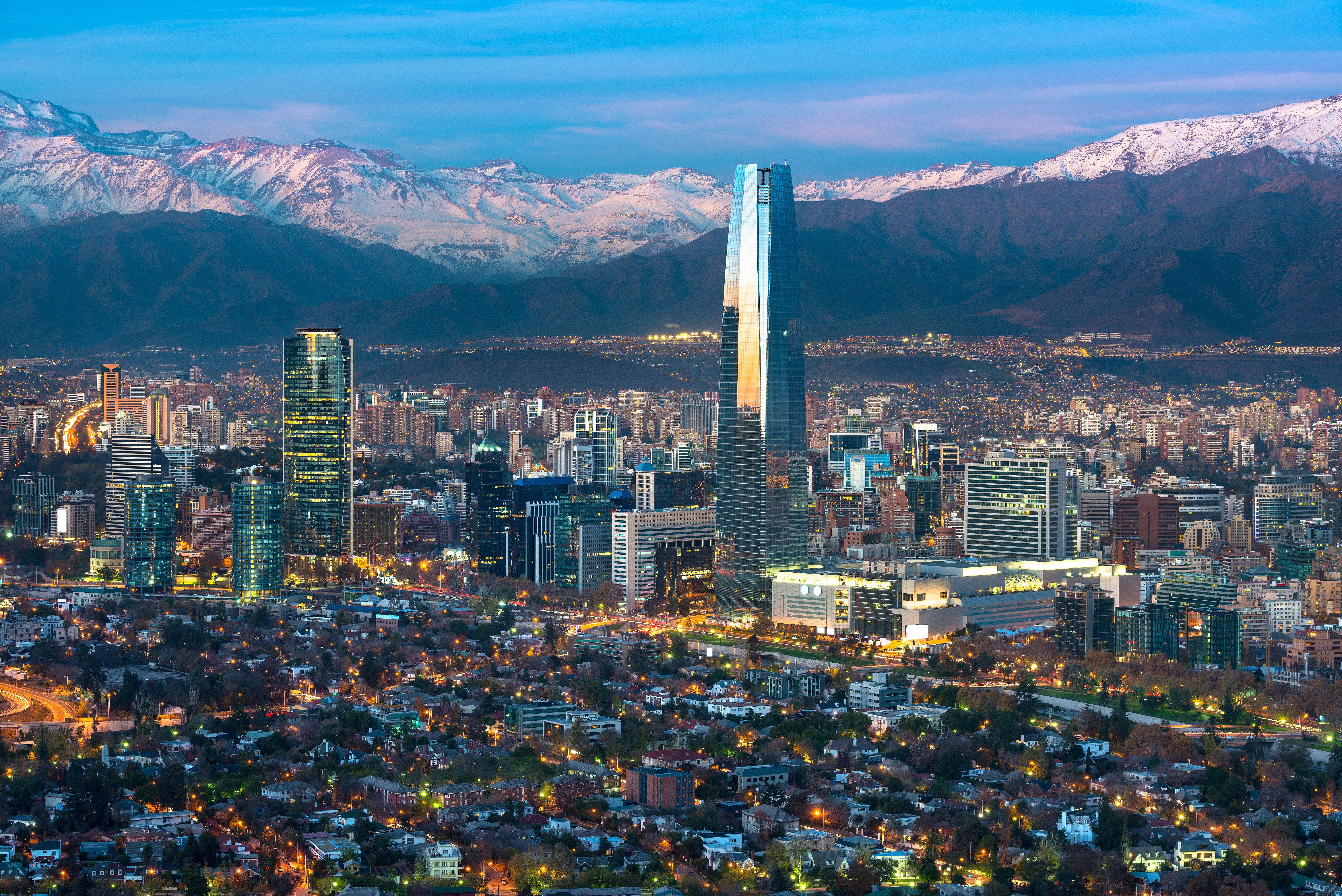Santiago city view