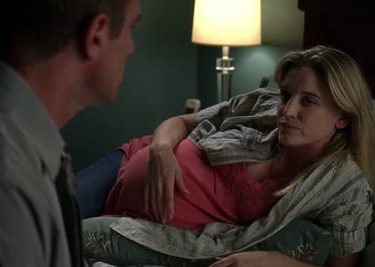 Christopher Meloni and Isabel Gillies in a scene from Law & Order: Special Victims Unit