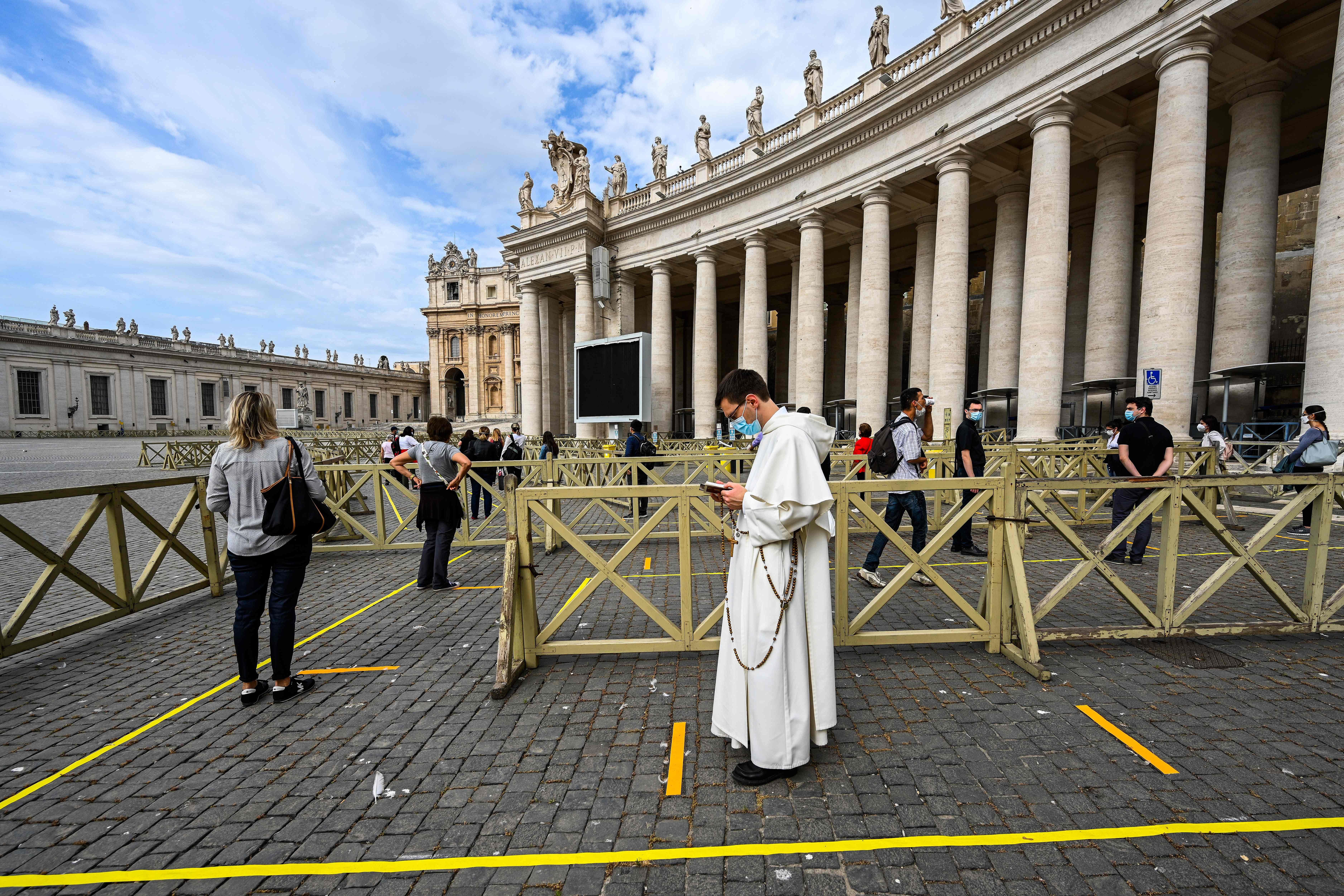 Queuing at the Vatican