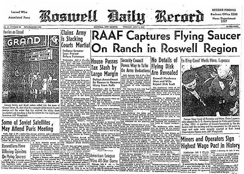 Roswell UFO crash