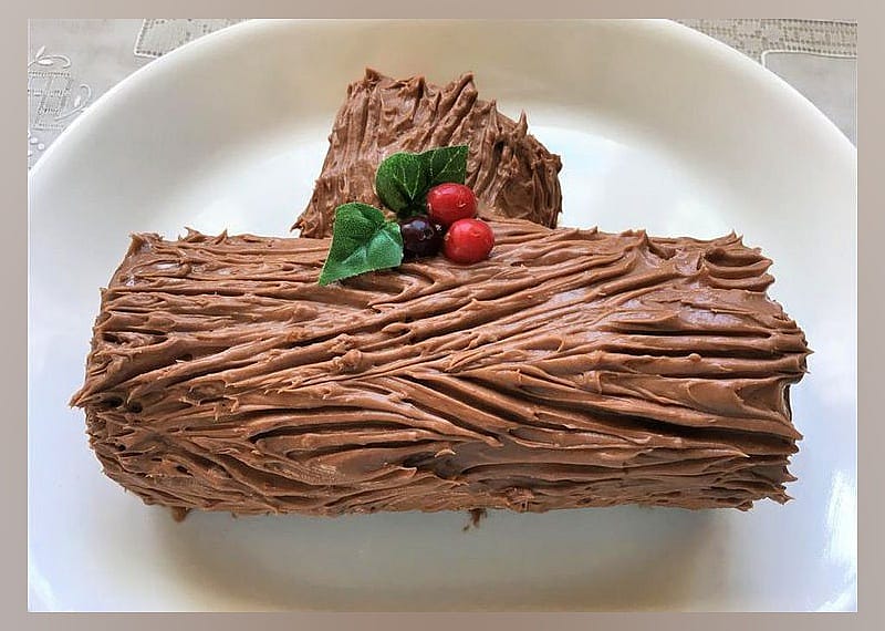 Chocolate Yule log