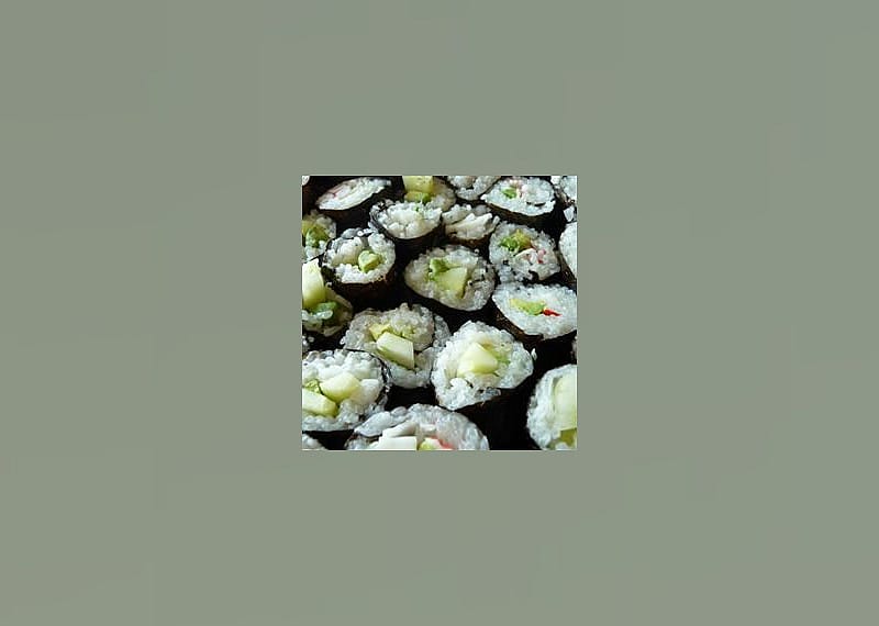 Cucumber and Avocado Sushi