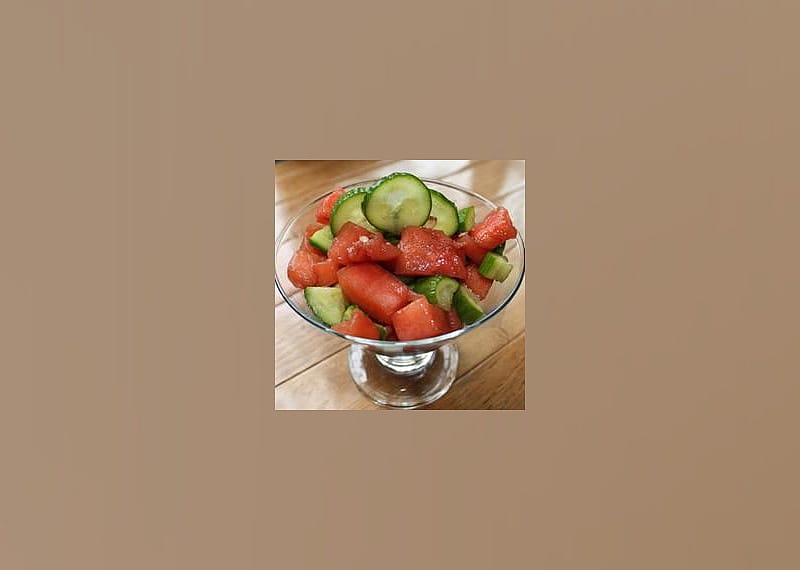 Cucumber-Watermelon Salad